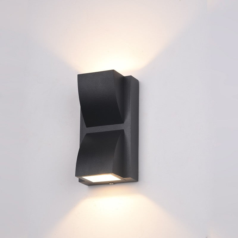 ,Kinkiet zewnętrzny Edgar PL-437B,, czarny,, 6W LED,, barwa ciepła 3000K,