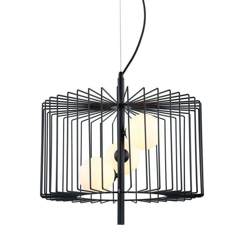 ,Lampa wisząca DAREN,, MDM-3937/3 GD,, złoty/biały/czarny,, 3x25W G9,