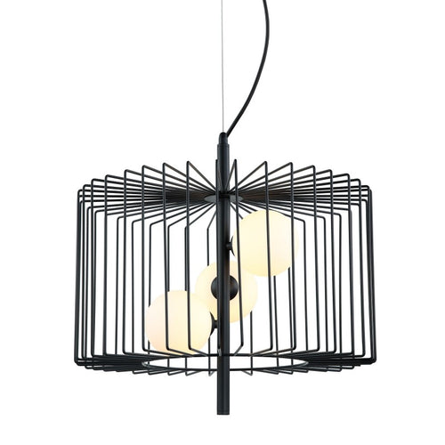 ,Lampa wisząca DAREN,, MDM-3937/3 GD,, złoty/biały/czarny,, 3x25W G9,