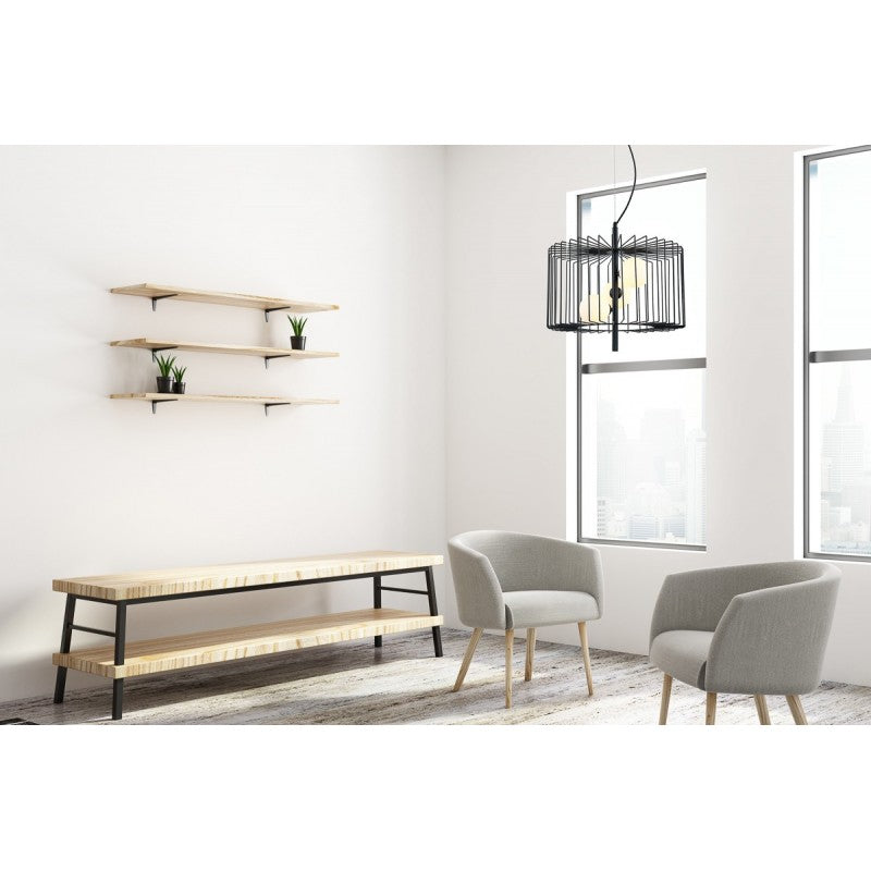 ,Lampa wisząca DAREN,, MDM-3937/3 GD,, złoty/biały/czarny,, 3x25W G9,