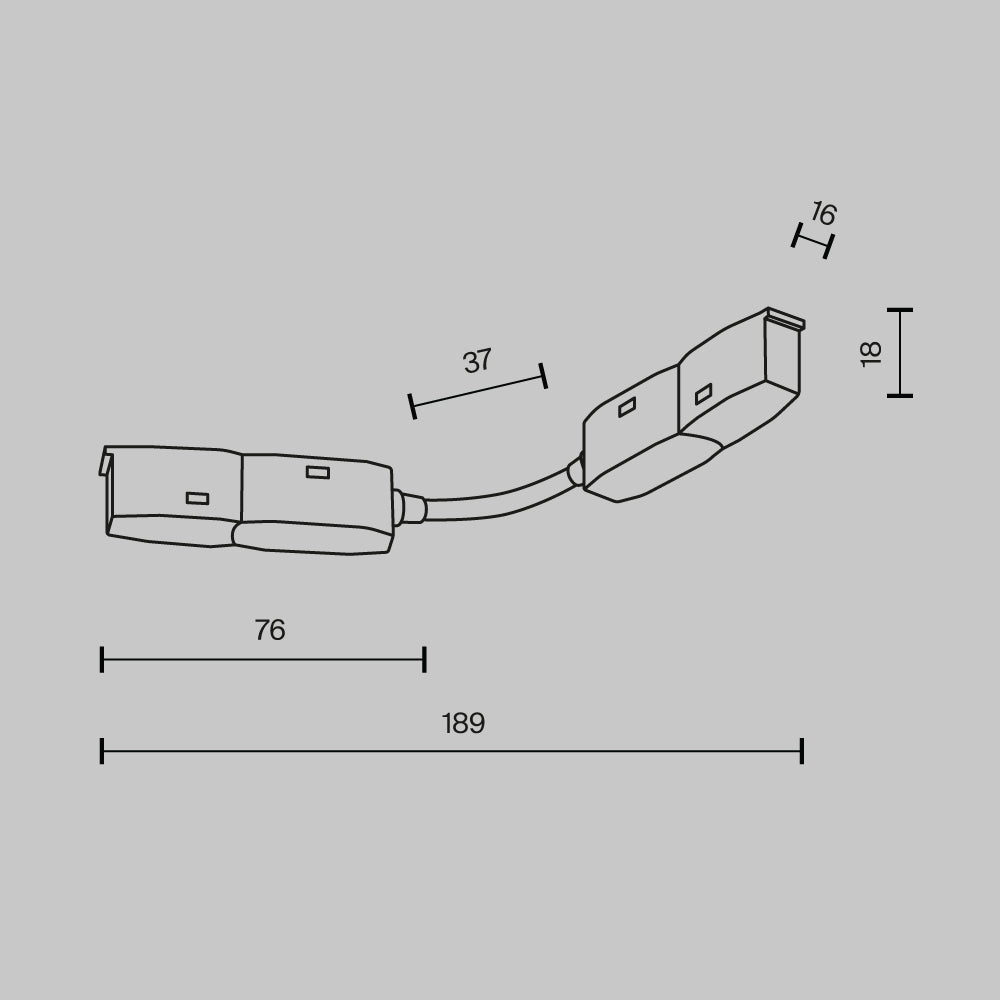 Akcesorium Technical Accessories for tracks Exility IP20 x TRA034CS-W-DE | Biały