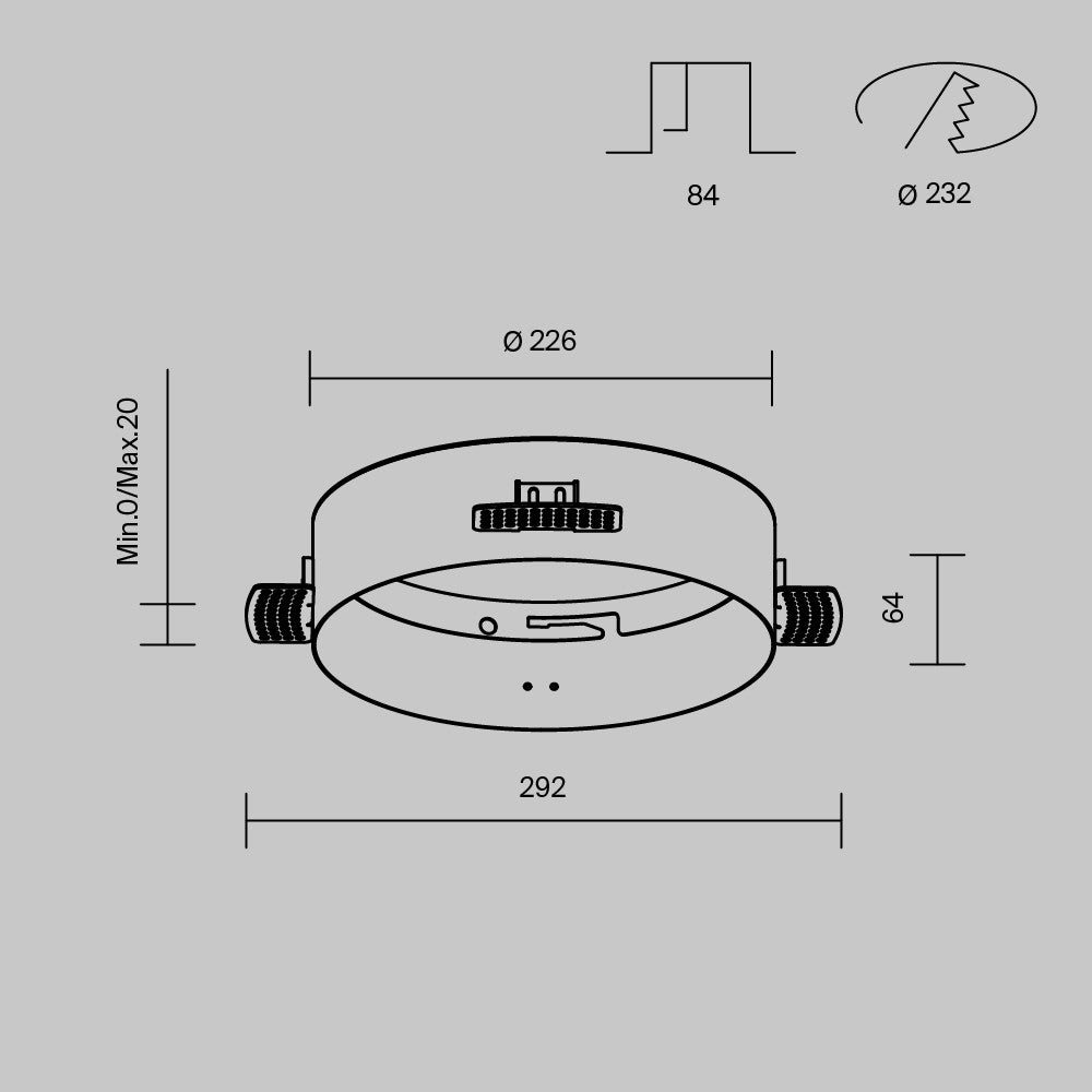 Akcesorium Technical Zon IP20 x DLA032-TRS24-W | Biały