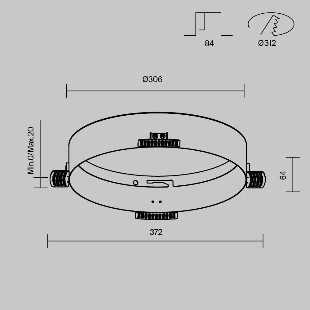 Akcesorium Technical Zon IP20 x DLA032-TRS36-W | Biały
