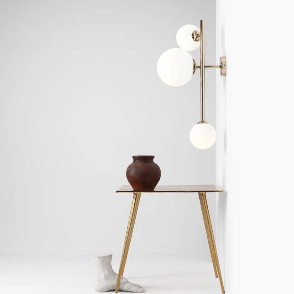 Aldex Elegancki kinkiet DIONE WALL 3 GOLD 1092Y30 1xE27 + 2xE14 | złoty