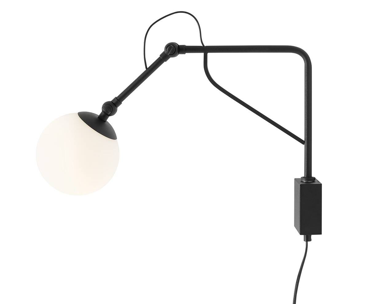Aldex KINKIET SOHO GLASS MAŁY BLACK 1105C1_M