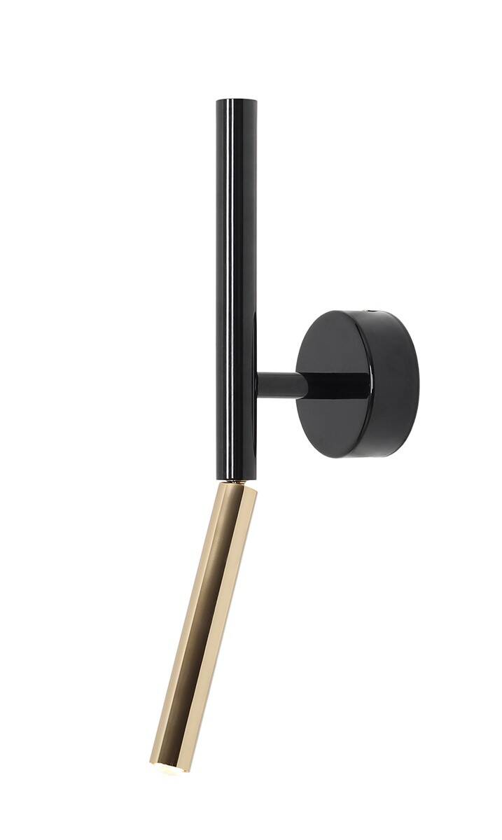 Aldex KINKIET STICK WALL BLACK | Czarny złoty 1067C1