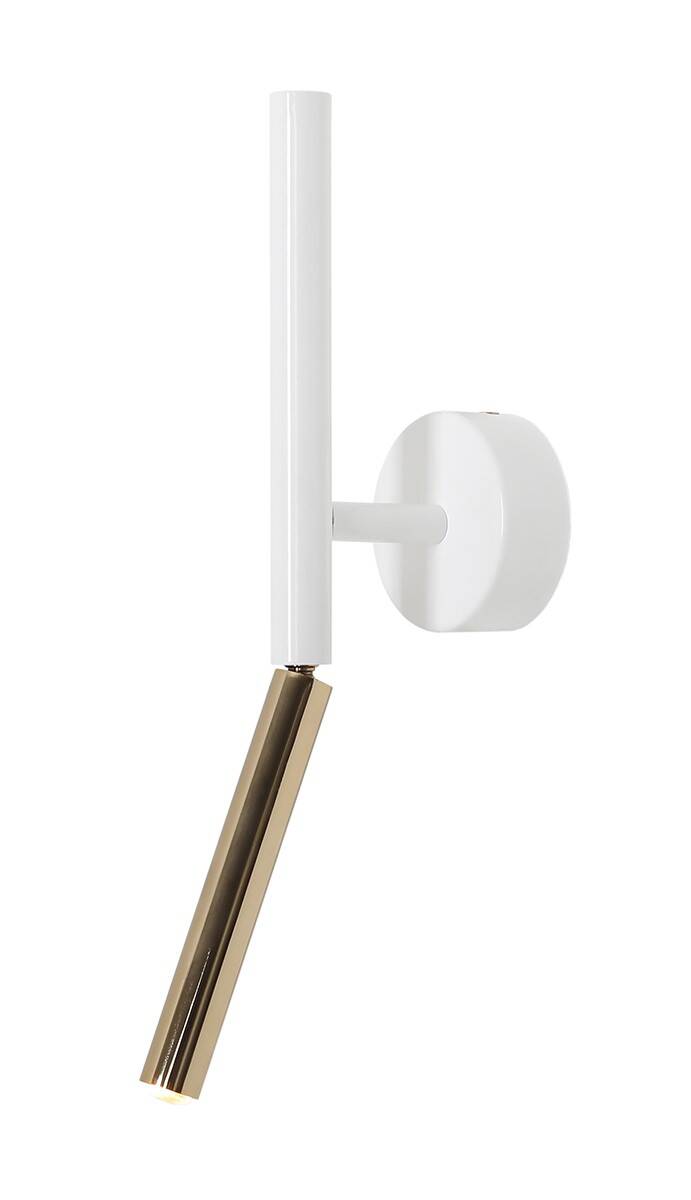 Aldex KINKIET STICK WALL WHITE | Biały złoty 1067C