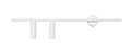 Aldex KINKIET TREVO 2 ALL WHITE (left) 1104D