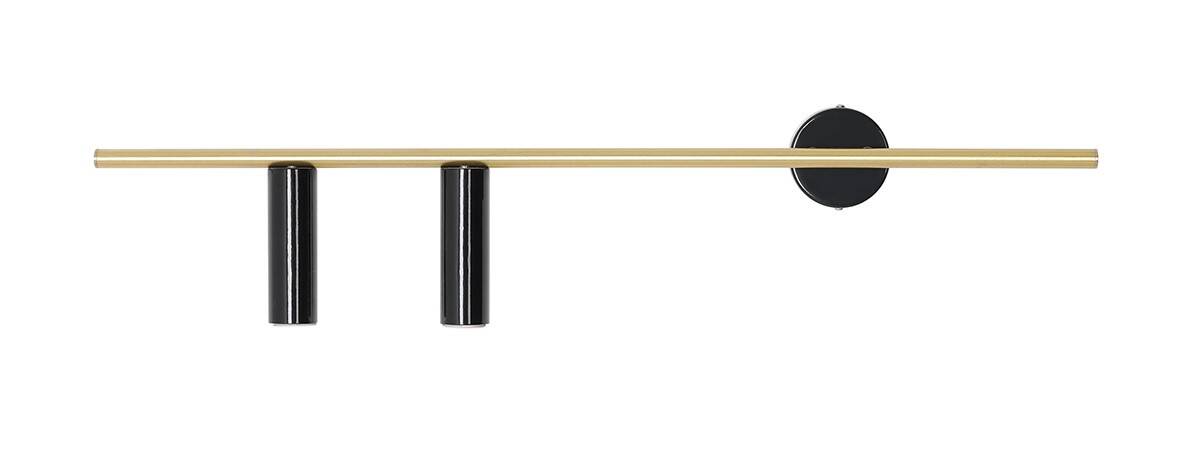 Aldex KINKIET TREVO 2 BLACK BRASS (left) 1083D40