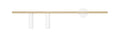 Aldex KINKIET TREVO 2 WHITE BRASS (left) 1097D40