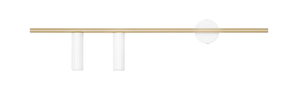 Aldex KINKIET TREVO 2 WHITE BRASS (left) 1097D40