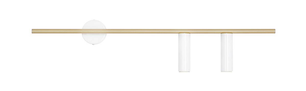 Aldex KINKIET TREVO 2 WHITE BRASS (right) 1097D40_2