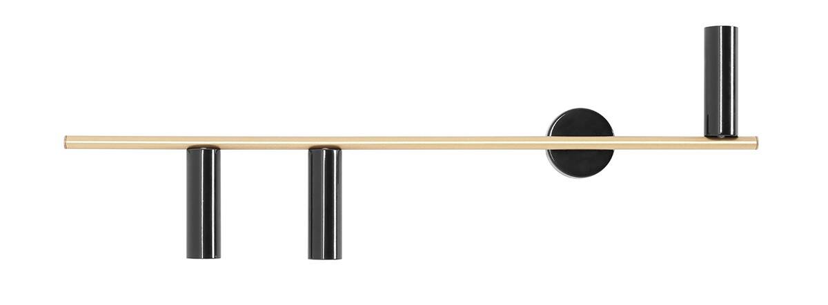 Aldex KINKIET TREVO 3 BLACK BRASS (left) 1083Y40