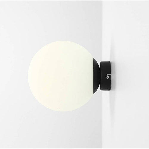 Aldex Kinkiet BALL 1076C1_M, 20 cm, czarny/biały, 1x60W E27