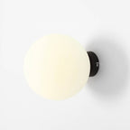 Aldex Kinkiet BALL 1076C1_M, 20 cm, czarny/biały, 1x60W E27