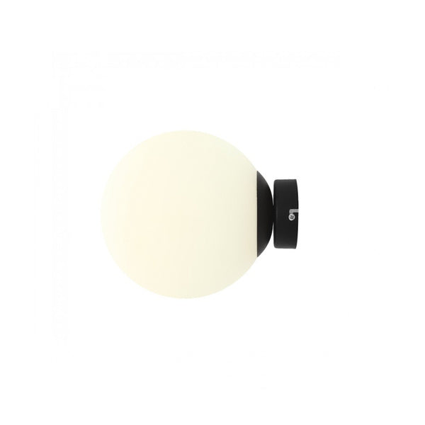 Aldex Kinkiet BALL 1076C1_M, 20 cm, czarny/biały, 1x60W E27