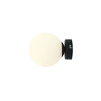 Aldex Kinkiet BALL 1076C1_S, 14 cm, czarny/biały, 1x40W E14