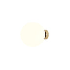 Aldex Kinkiet BALL 1076C30_M, 20 cm, złoty/biały, 1x60W E27