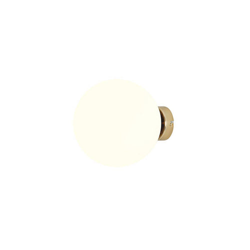 Aldex Kinkiet BALL 1076C30_M, 20 cm, złoty/biały, 1x60W E27