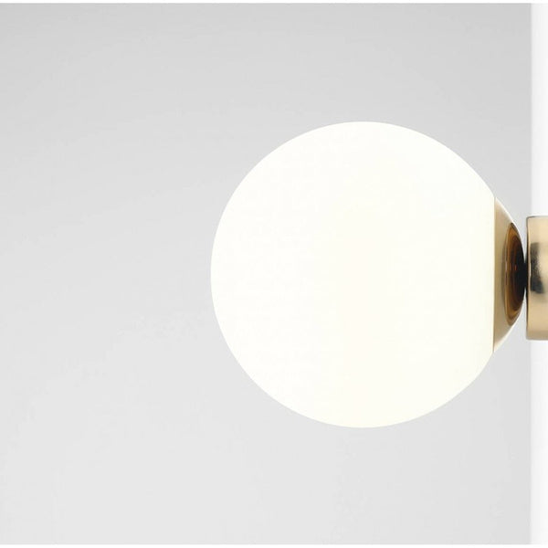 Aldex Kinkiet BALL 1076C30_M, 20 cm, złoty/biały, 1x60W E27