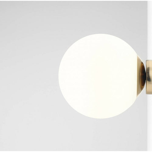 Aldex Kinkiet BALL 1076C30_M, 20 cm, złoty/biały, 1x60W E27