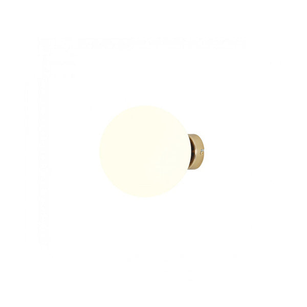 Aldex Kinkiet BALL 1076C30_M, 20 cm, złoty/biały, 1x60W E27