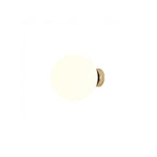 Aldex Kinkiet BALL 1076C30_M, 20 cm, złoty/biały, 1x60W E27