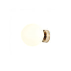 Aldex Kinkiet BALL 1076C30_S, 14 cm, złoty/biały, 1x40W E14