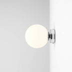 Aldex Kinkiet BALL  1076C4_S, 14 cm, chrom/biały, 1x40W E14