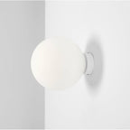 Aldex Kinkiet BALL 1076C_M, 20 cm, biały, 1x60W E27