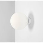 Aldex Kinkiet BALL 1076C_S, 14 cm, biały, 1x40W E14