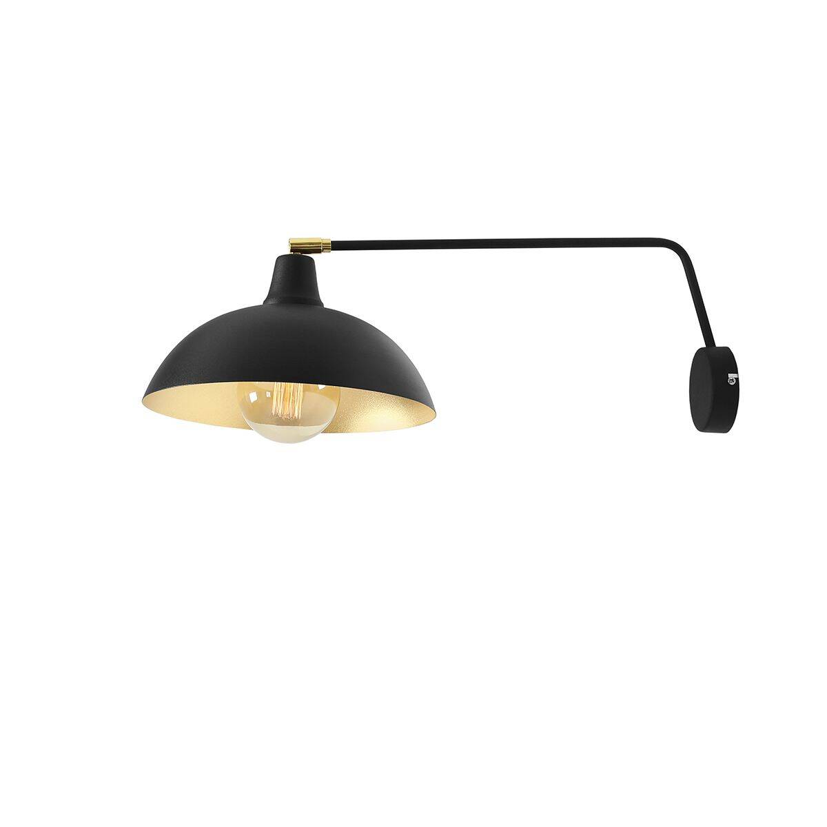 Aldex Kinkiet ESPACE 1036C1, czarny/złoty, 1x60W E27