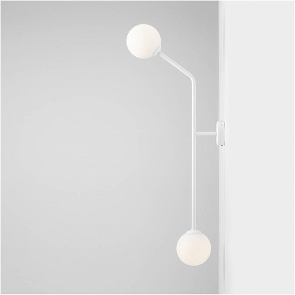 Aldex Kinkiet PURE PIONOWY 1064D_2, biały, 2x40W E14