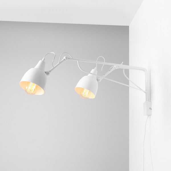 Aldex Kinkiet SOHO 2, 1002D, biały, 2x60W E27