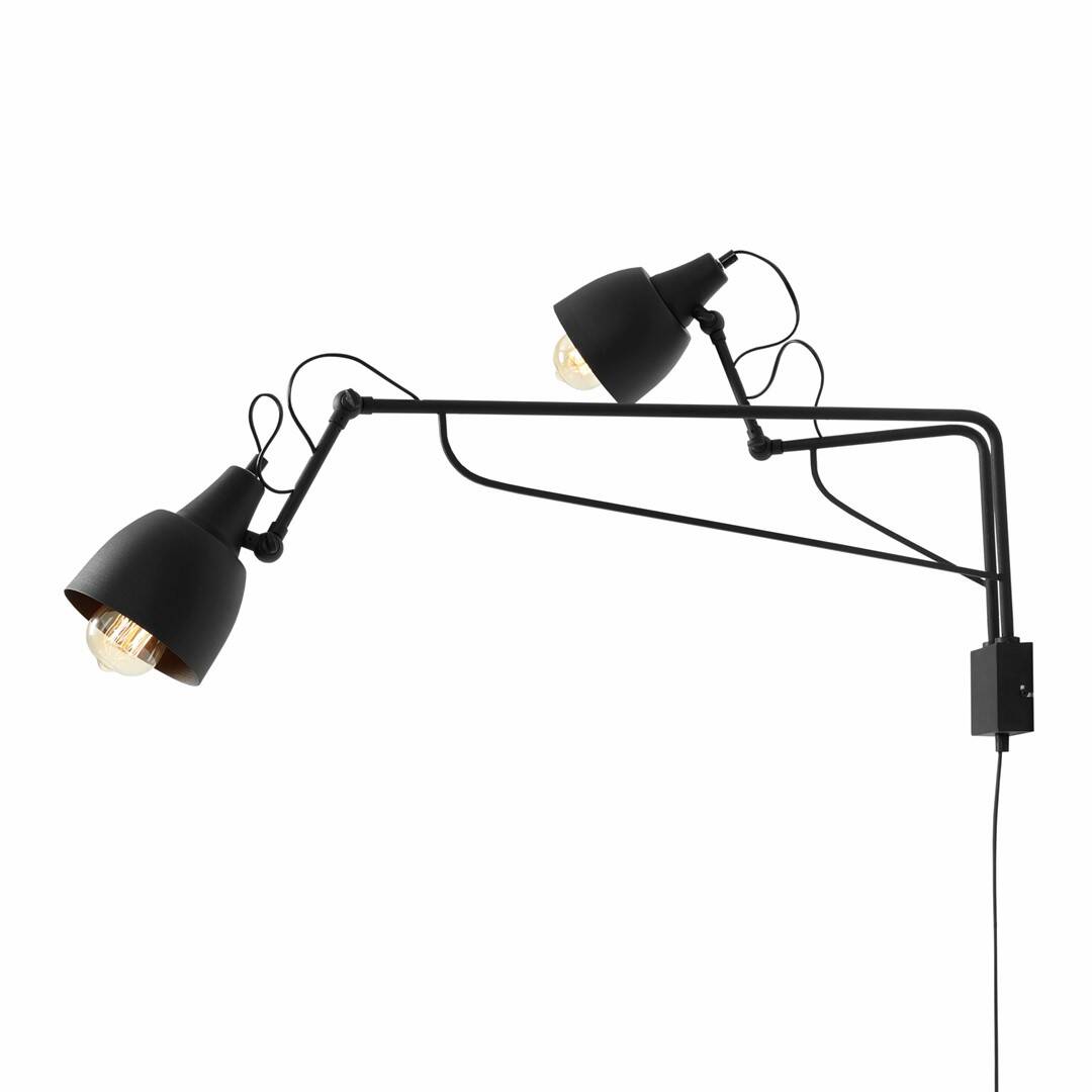 Aldex Kinkiet SOHO 2, 1002D1, czarny, 2x60W E27