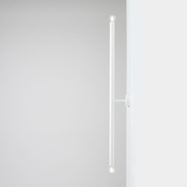 Aldex Kinkiet TUBO 2 LONG, 1072D_L, biały, 2x40W E14