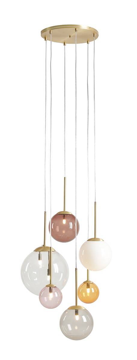 Aldex LAMPA WISZĄCA BOSSO 6 RING MULTICOLOUR 1119K40_R