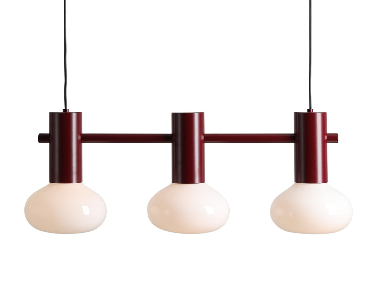 Aldex LAMPA WISZĄCA FLO 3 RUBY S (opal glass) 7000E27_S