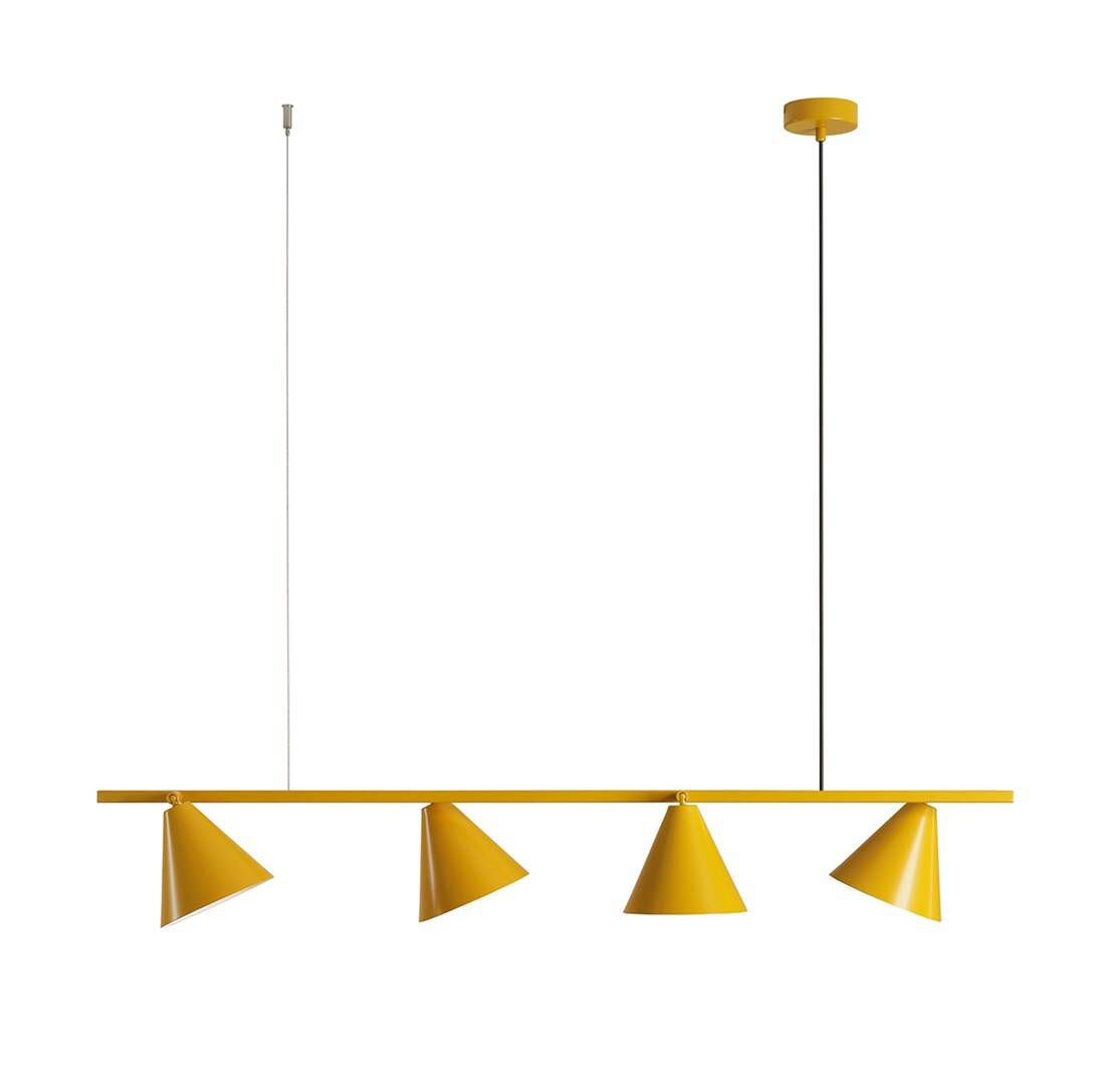 Aldex LAMPA WISZĄCA FORM 4 MUSTARD | Żółty 1108L14