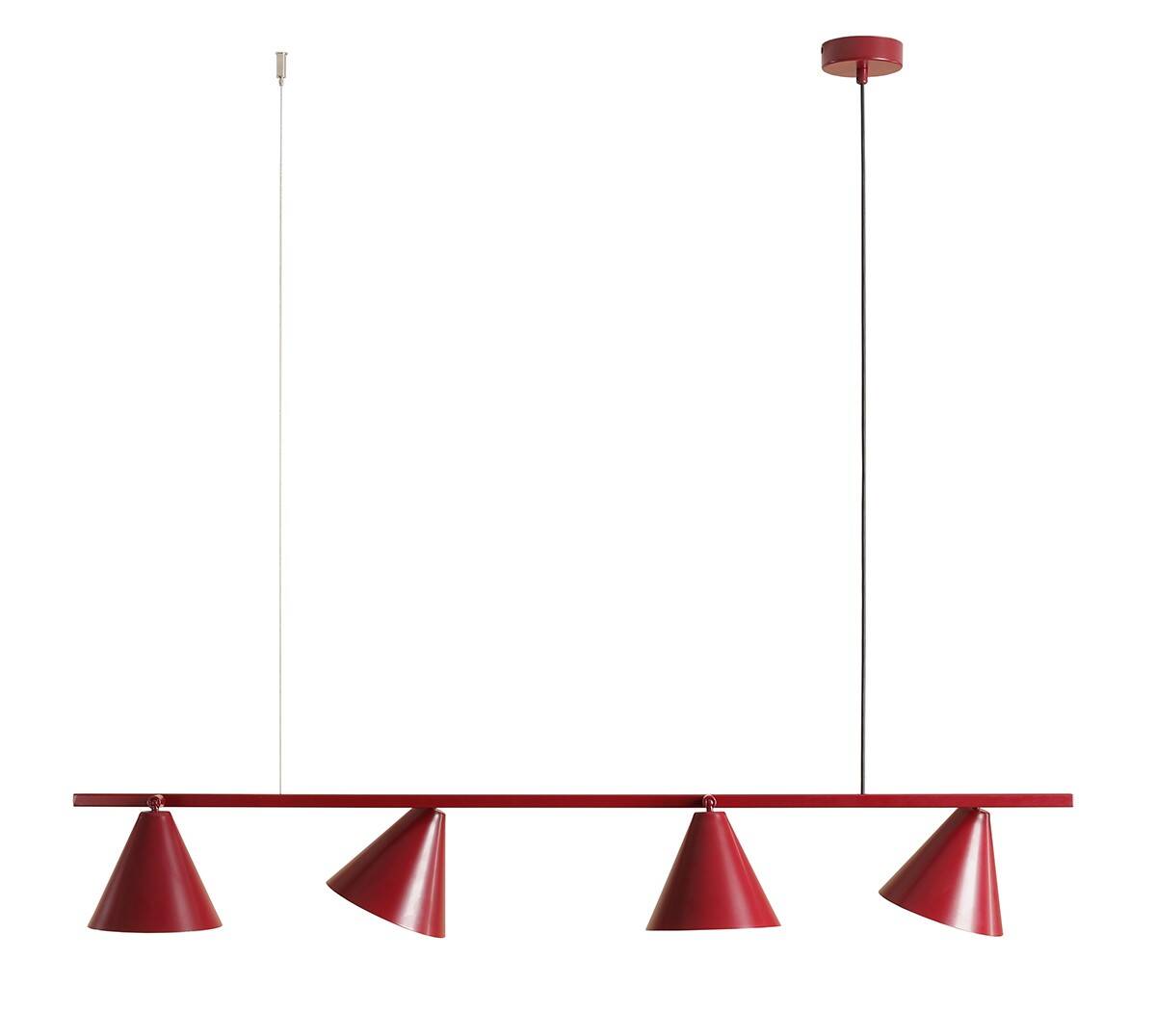 Aldex LAMPA WISZĄCA FORM 4 RED WINE | Czerwony 1108L15