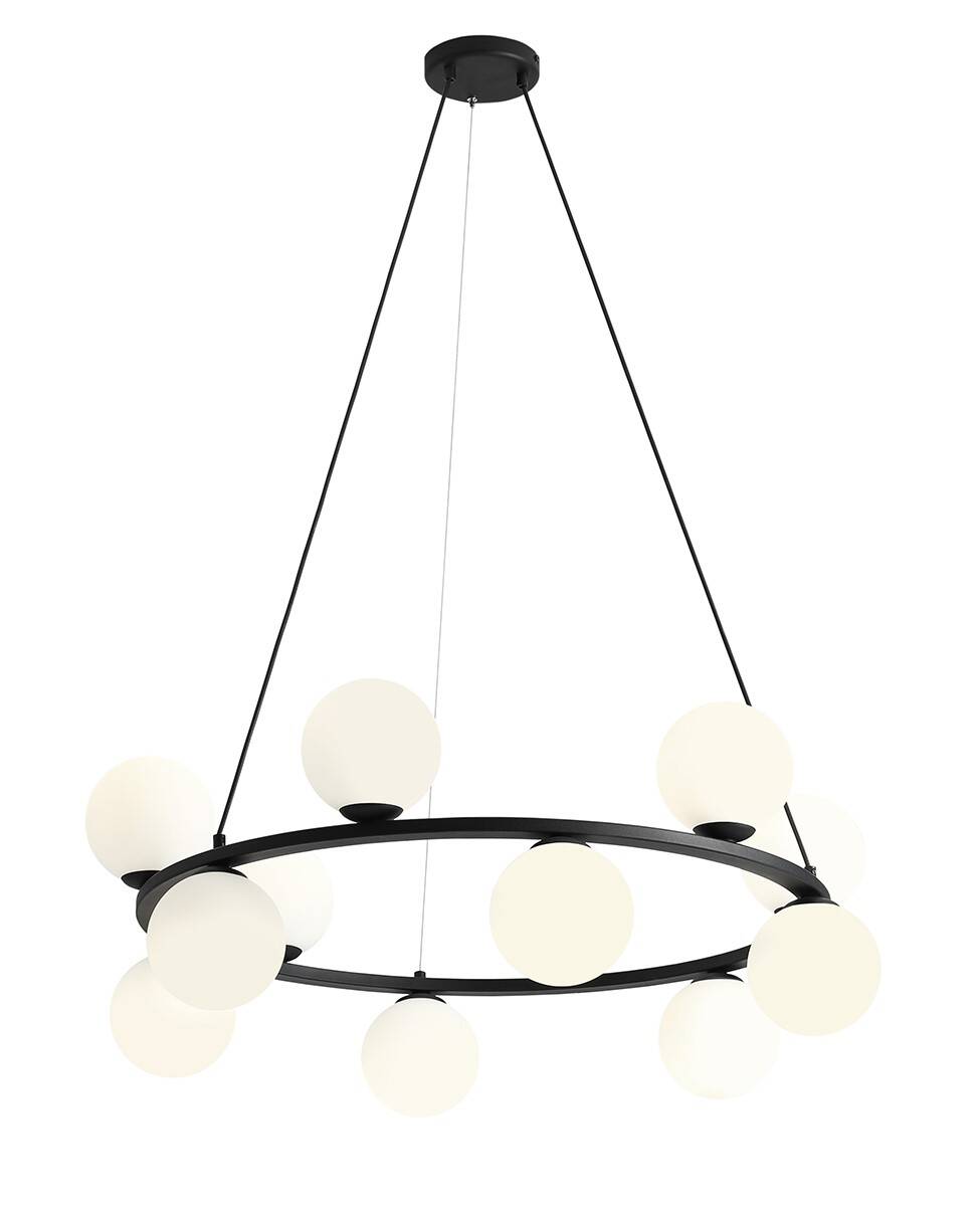 Aldex LAMPA WISZĄCA KRONE 12 BLACK 1085R1
