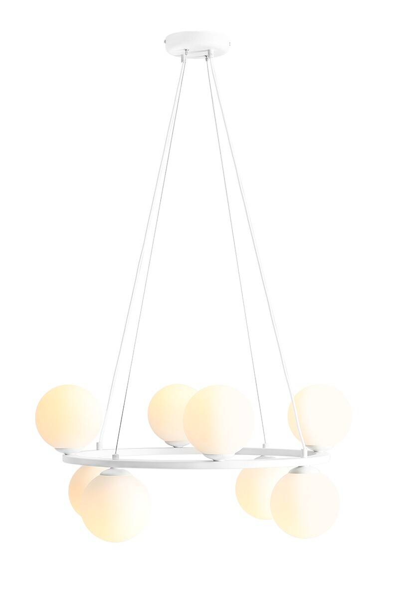 Aldex LAMPA WISZĄCA KRONE 8 WHITE 1085P