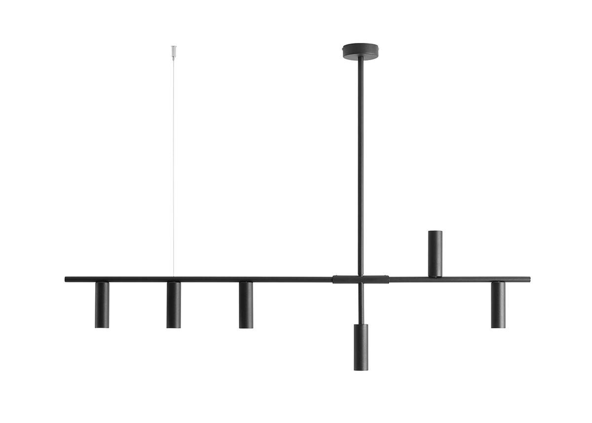 Aldex LAMPA WISZĄCA TREVO 6 ALL BLACK 1104K1