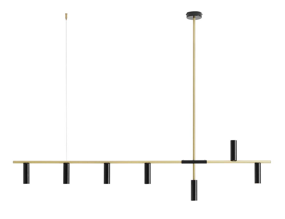 Aldex LAMPA WISZĄCA TREVO 7 BLACK BRASS 1083T40