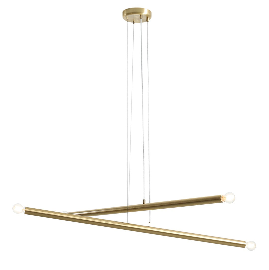 Aldex LAMPA WISZĄCA TUBO 4 BRASS 1072L40
