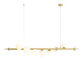 Aldex LAMPA WISZĄCA WAVE 7 BRASS 1115T40