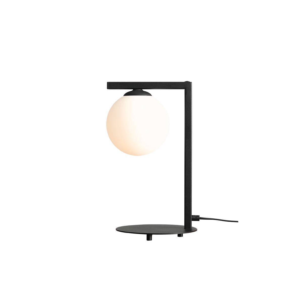 Aldex Lampa biurkowa ZAC (klosz na dół) 1038B1_1, czarny/biały, 1x40W E14