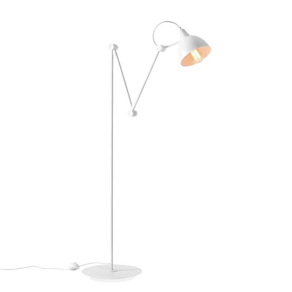 Aldex Lampa podłogowa AIDA 814A, biała, 1x60W E27