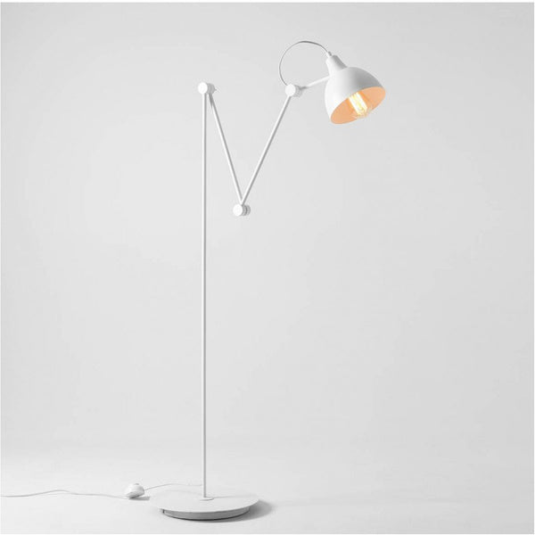 Aldex Lampa podłogowa AIDA 814A, biała, 1x60W E27
