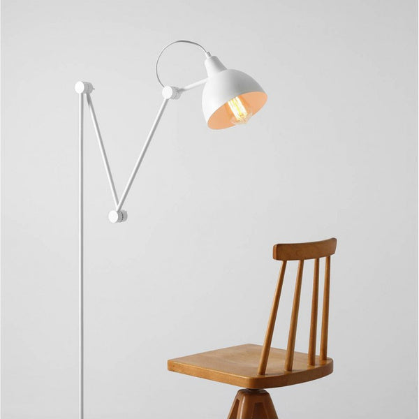 Aldex Lampa podłogowa AIDA 814A, biała, 1x60W E27